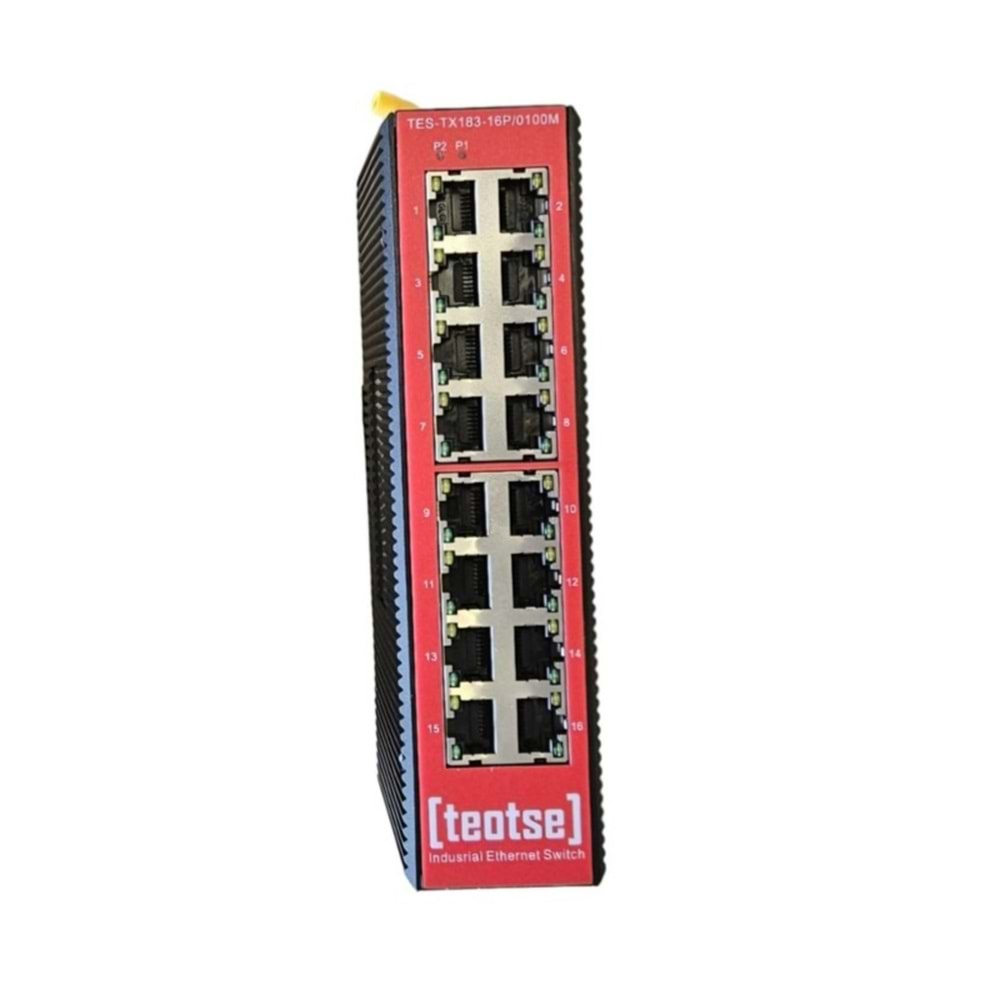 TES-TX183-16P/0100M ETHERNET SWİTCH 16 PORT