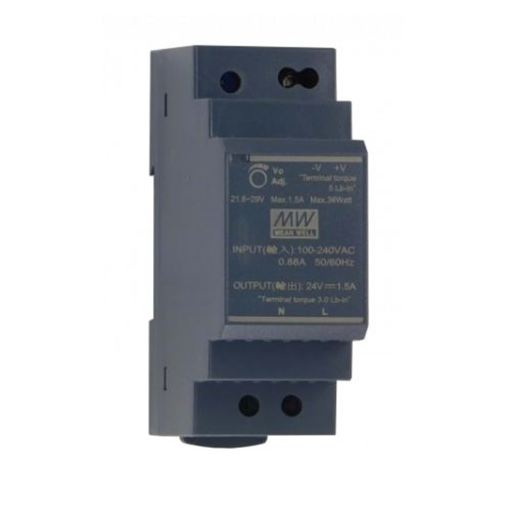 HDR-30-24 MEANWELL1 5A24V DC GUC KAYNAGI