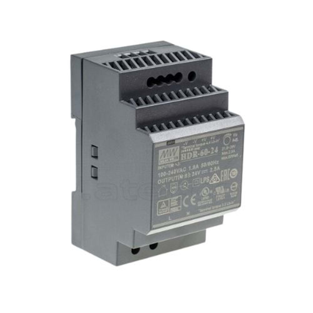 HDR-60-24 MEANWELL2 5A24V DC GUC KAYNAGI
