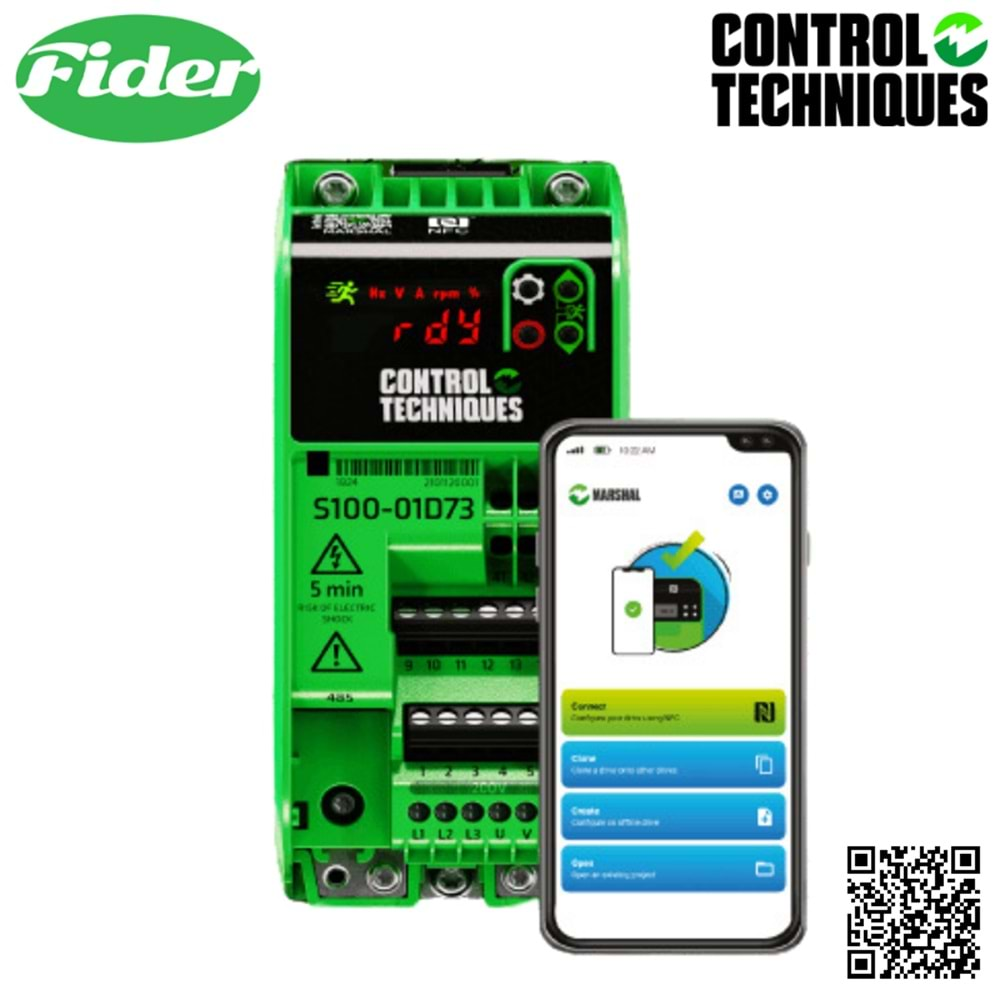 S100-03423-0A0000 380V 3FAZ 8,8A 4KW C3 Control Techniques