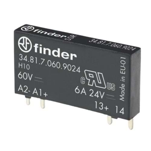 Finder 34.81.7.024.9024 Ultra İnce Solid Röle SSR 6A 24VDC