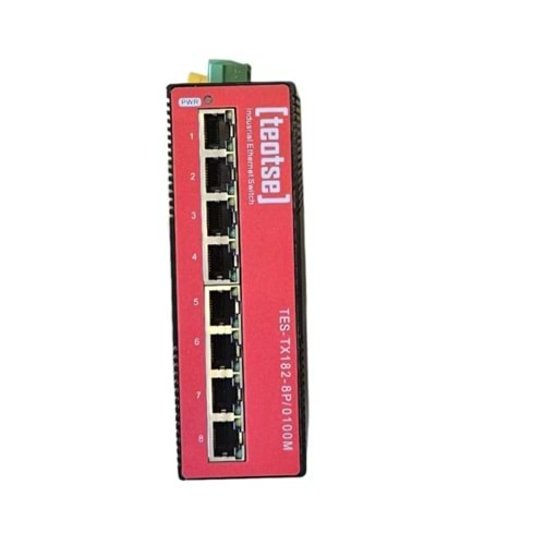 TES-TX182-8P/0100M ETHERNET SWİTCH 8 PORT