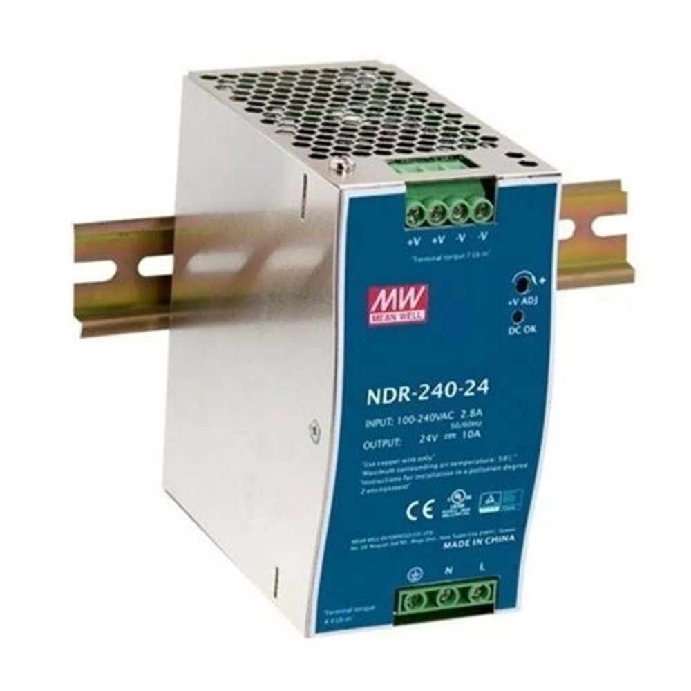 NDR-240-24 MEANWELL 10A GUC KAYNAGI